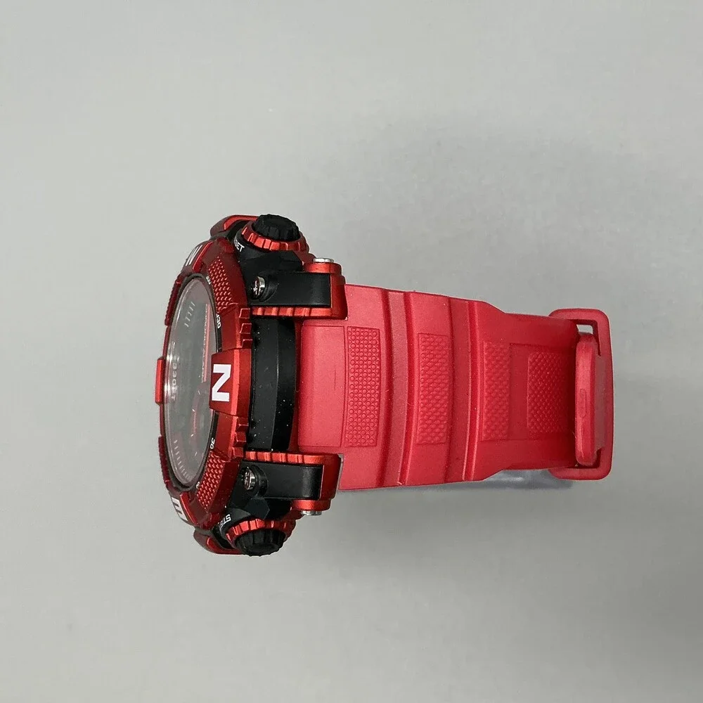 Armitron Pro Sport 40/8284 Mens Watch 53mm Camo Digital Red Resin Alarm 100m